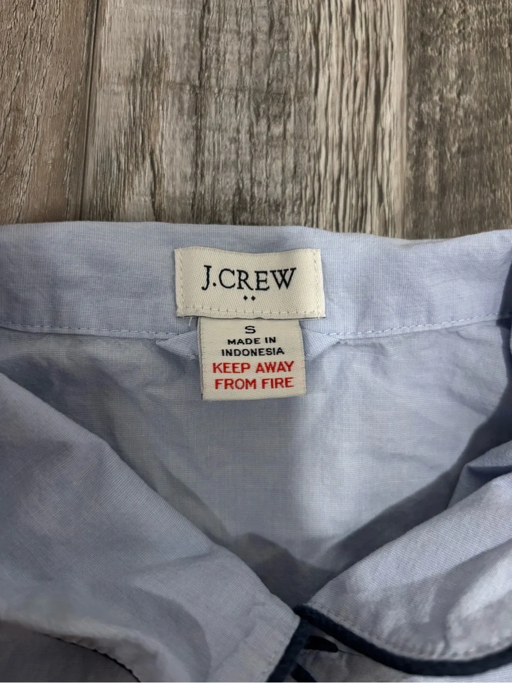 J. Crew Women’s Light Blue Cotton Pajama Set S